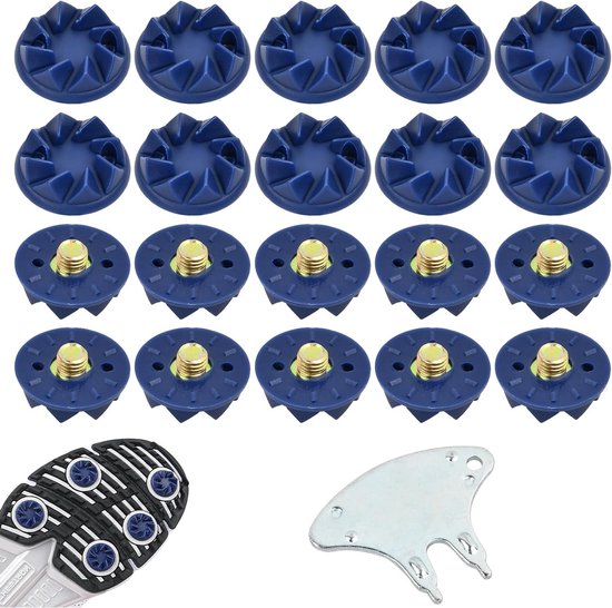Universele golf spikes en cricket cleats - 22 stuks, duurzame en veelzijdige schoeiselaccessoires voor optimale grip en prestaties