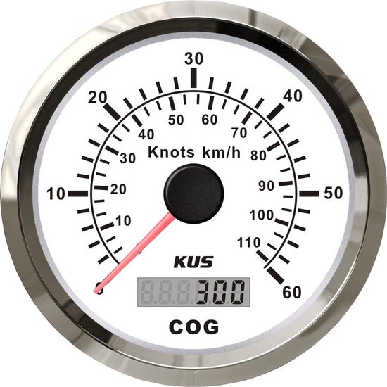 Universele GPS Snelheidsmeter voor Boten en Jachten - 110 km/u / 60 Knopen van universele