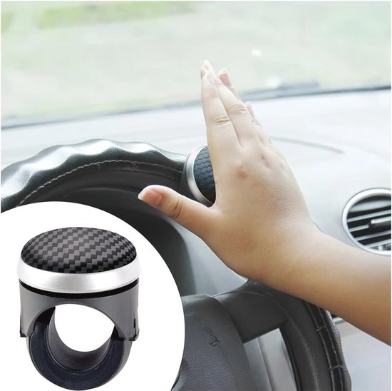 Universele Stuurknop voor Auto - Stuurhulp voor Flexibele Bediening, Geschikt voor Vrachtwagens, Tractoren en Grasmaaiers van JUNING