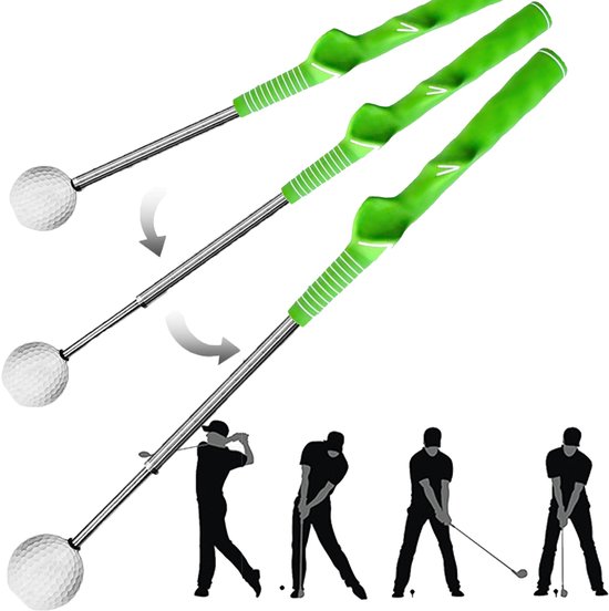 Unyqoos® Draagbare en intrekbare golfswingtrainer voor verbeterde swingtechniek