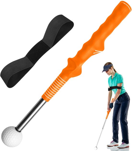 Unyqoos® Verstelbare golftrainer met armband voor verbeterde swing en grip van Merkloos