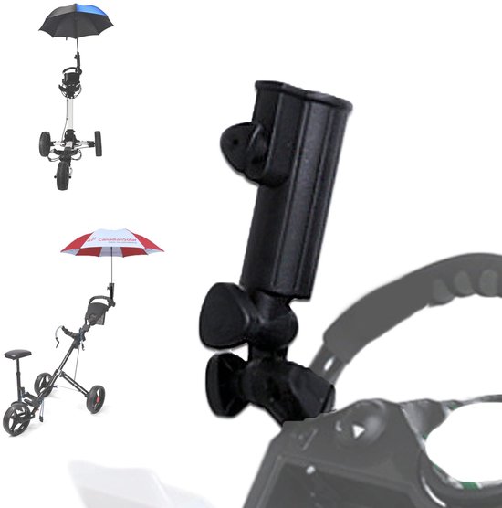 Unyqoos® Verstelbare houder voor golfparaplu voor bevestiging aan golftrolley