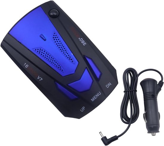 V7 Automotive Flow Radar Snelheidsmeter, Auto-radardetector, Voice Prompt Alarm 3 knoppen eenvoudige bediening