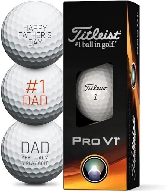 Vaderdag Edition Golfballen - Perfect Cadeau voor Golfliefhebbers, 3 Stuks