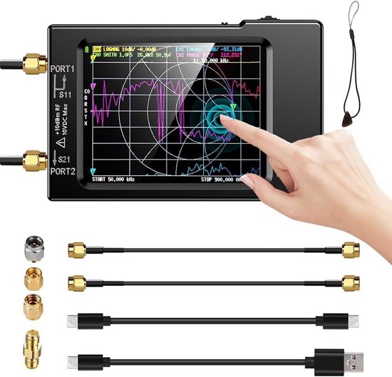 Vector Netwerkanalyzer 10kHz-1.5GHz voor HF VHF UHF Antennes - VNA S-Parameters & SWR Meting van Vector.