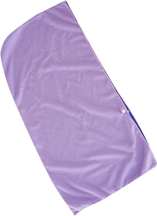 Verkoelende Hoodie Handdoek - Hoofdband Sjaal - Zonbescherming Buiten - Verdampende Koeling - 63 x 30 cm - Paars