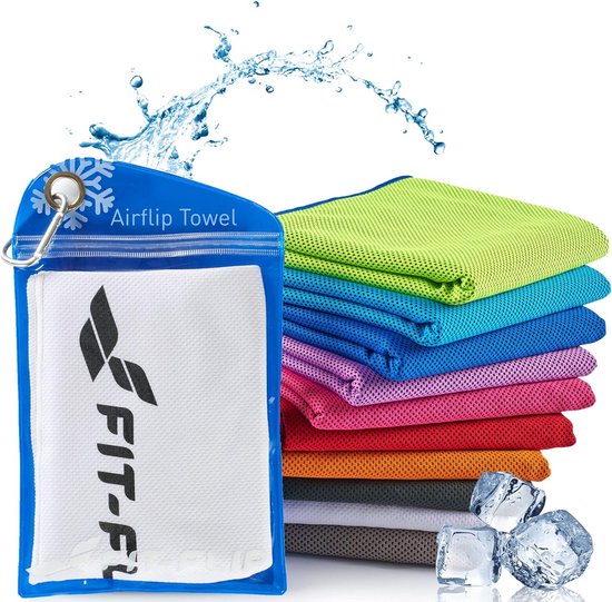 Verkoelende Microvezel Handdoek 100x30 cm - Koelend Effect zonder Chemicaliën - Afwasbaar - Licht & Compact - Geschikt voor Sport & Buitenactiviteiten