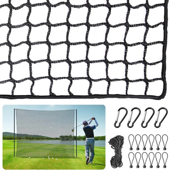 Verstelbaar Golf Oefennet voor Binnen en Buiten in Diverse Maten van Merkloos