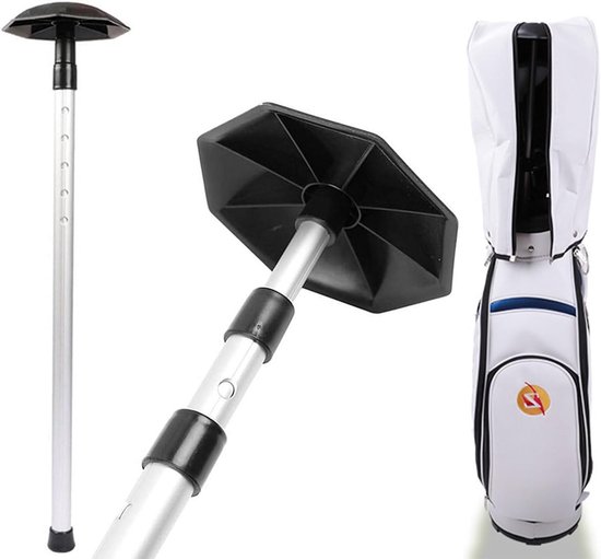 Verstelbare Aluminium Golf Travel Bag Ondersteuningsstok met 4 Telescopische Secties voor Bescherming en Draagbaarheid van Golfbagage van Merkloos