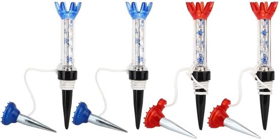 Verstelbare Golf Tees met Koord, 4 Stuks Draagbare Spring Golf Oefen Tee met Magnetische Steun voor Driving Range en Oefenmat