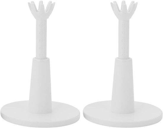 Verstelbare Hoogte Golf Tees Set van 2 - Ideaal voor Training en Verbetering van Golfvaardigheden - Sportaccessoire in Wit van Merkloos
