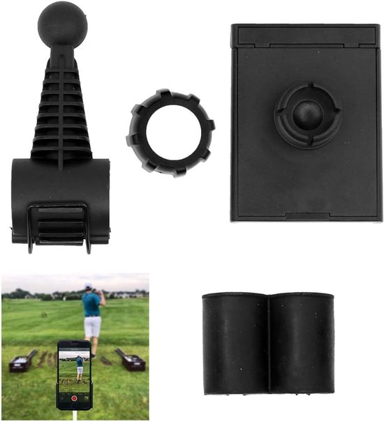 Verstelbare Smartphone Houder voor Golf met 360° Rotatie, Ideaal voor Swing Opnames en Putting Training
