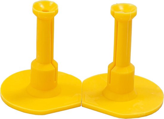 Verstelbare Tees - Golf Tees - Golf Training - Aanpasbare Hoogte - 60 mm - Geel