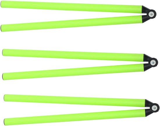 Verstelbare Trainingspalen - Agility Palen - Sporttraining Verbeteren - Duurzaam Materiaal Gebruik - 100 cm Lengte - Lichtgroen
