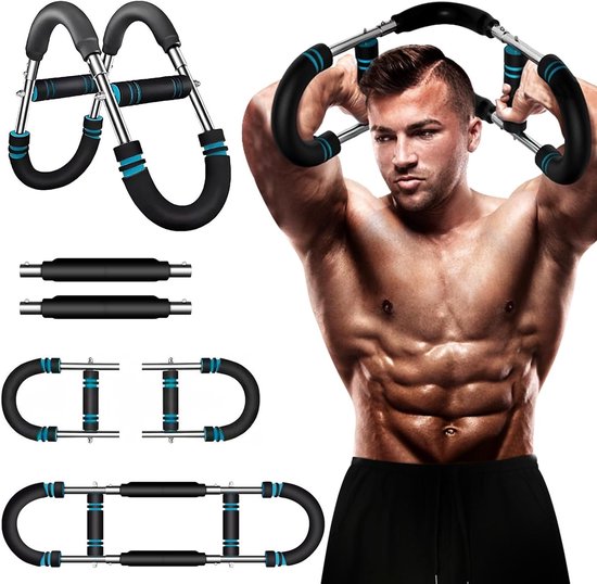 Verstelbare Twister Arm Trainer voor Thuis, U-vormige Workout Equipment, Borst Expander met Veerweerstand voor Effectieve Oefeningen en Spieropbouw