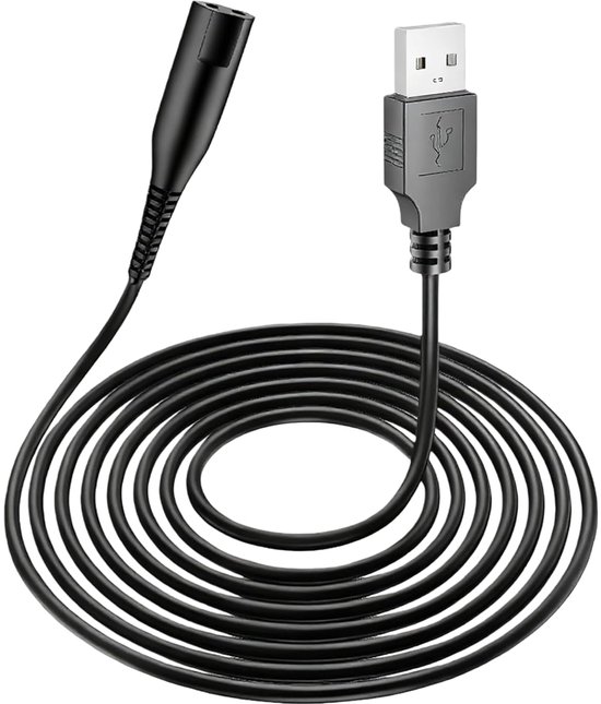 Vervangende USB Oplaadkabel 12V voor Braun Elektrisch Scheerapparaat Serie 1/2/3/5/6/7/8/9, 3000S, 301S, 3040S, 390CC, 5190CC, 5790, 790CC, 760CC, 7865CC, 7893s