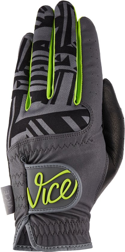 Vice Golf Duro Dames Golfhandschoen - Linkerhand - Maat XL - Donkergrijs - All-Weather Synthetisch Leer - Duurzame Grip & Controle