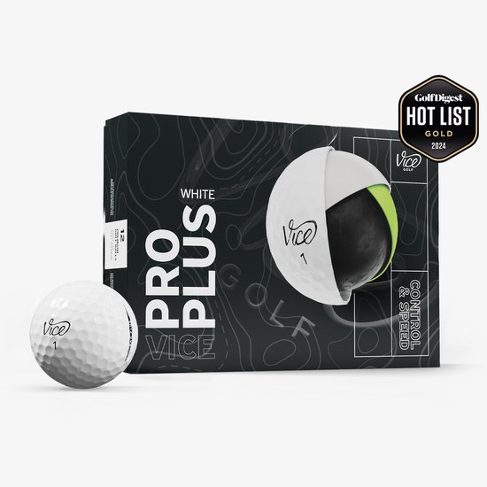 Vice Golf - Pro Plus - White - Golfballen van Merkloos