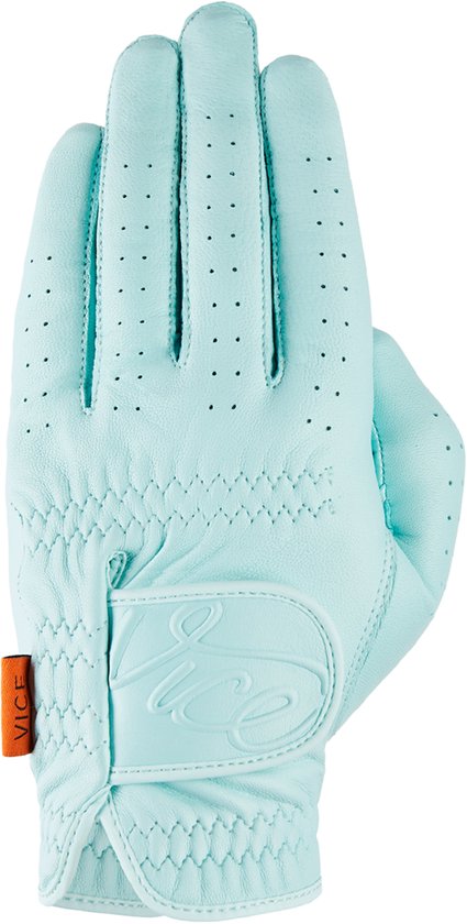Vice Golf Pure Dames Golfhandschoen – Rechterhand – Maat S – Lichtblauw – Premium Lamsleer – Optimale Grip & Comfort van Merkloos