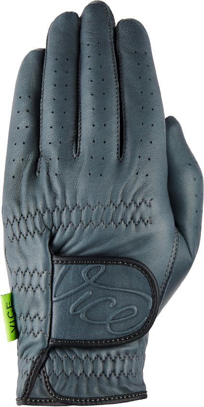 Vice Golf Pure Golfhandschoen – Rechterhand – Maat L – Blauwgrijs – Premium Lamsleer – Optimale Grip & Comfort
