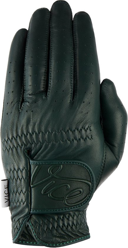 Vice Golf Pure Golfhandschoen – Rechterhand – Maat XL – Donkergroen – Premium Lamsleer – Optimale Grip & Comfort