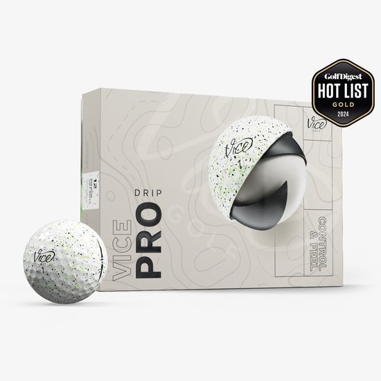 Vice Golf - Vice Pro - Drip Lime - Golfballen van Vice