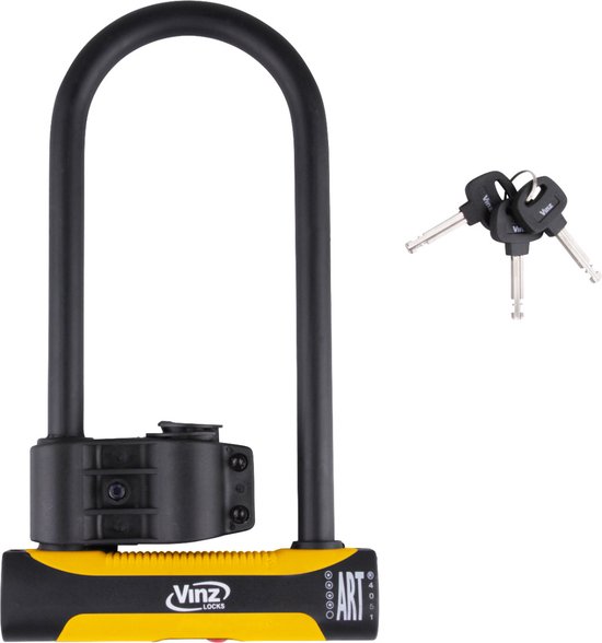 VINZ Grivola Beugelslot / Fietsslot / Motorslot / Scooterslot ART4 - 32cm van VINZ
