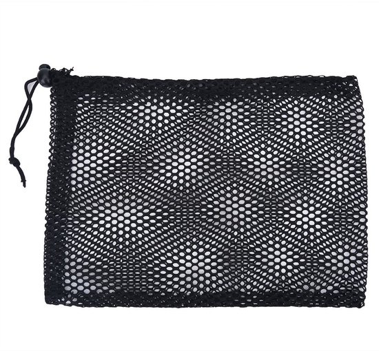 Vlemico - Golfballen Tas - Nylon Mesh - Trekkoord Ontwerp - Formaten S/M/L - Ideaal voor Golf en Tennis - Handig en Praktisch