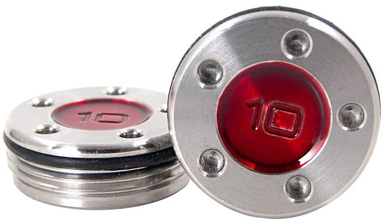 VLEMICO- Puttergewichten 10g - 2 Stuks - Hoogwaardige Metalen Gewichten - Rubberen Ringen - Slijtvast - Vochtbestendig - Golfgewichten