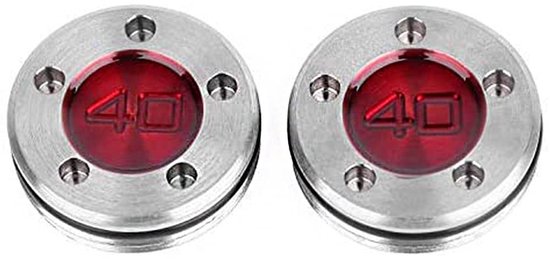 VLEMICO- Puttergewichten 40g - 2 Stuks - Rubberen Ringen - Slijtvast Metaal - Afdichting - Hoogwaardige Aftermarket - Golfgewichten