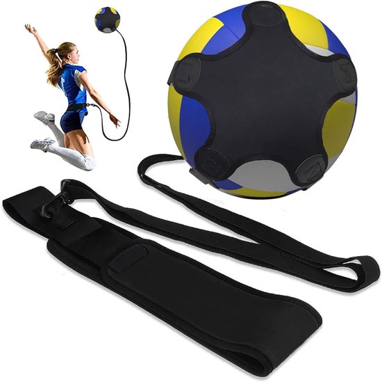 Voetbal Kick Trainer - Solo Trainingshulp - Balcontrole Verbeteren - Handsfree Oefenen - One Size - Zwart