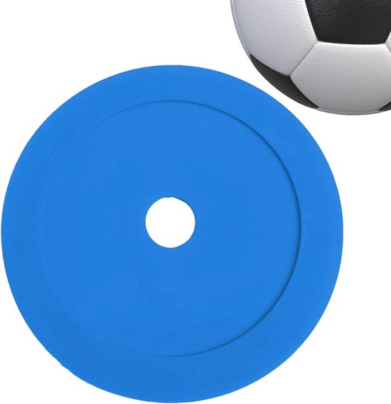 Voetbal Markeerschijven - Oefen Kegels - Sport Training - Opvallende Kleuren - 15 cm Diameter - Blauw