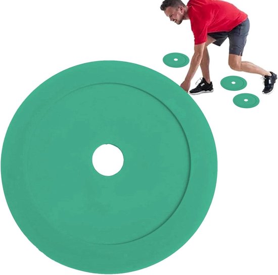 Voetbal Markering Schijven - Trainingsschijven Voetbal - Sport Training - Slijtvast TPE Materiaal - 16 x 16 x 2 cm