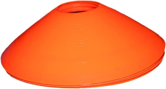 Voetbal Obstakel Kegels - Trainings Markers - Sport Training - Goed Zichtbaar Ontwerp - 12 Stuks - Oranje