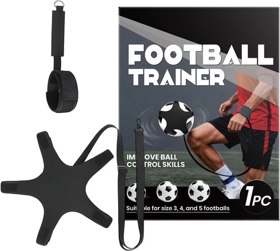 Voetbal Trainer - Oefenapparatuur Koord - Verbeter Balcontrole - Verstelbare Tailleband - Nylon Materiaal - Enkele Attribuut