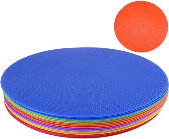 Voetbal Training Disc - Sport Markers - Behendigheid Trainen - Anti-slip Ontwerp - 23 cm Diameter - Meerdere Kleuren