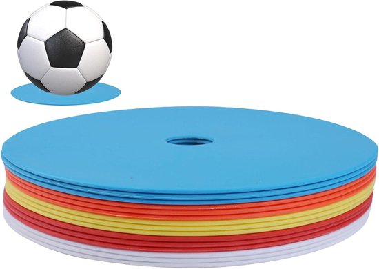 Voetbal Training Disc - Sport Markers - Verbeter Coördinatie - Antislip Deeltjes - 15.5 cm Diameter - Meerdere Kleuren