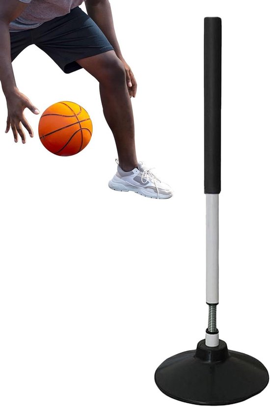 Voetbal Training Stokken - Sport Oefenpalen - Wendbaarheid Verbeteren - Snel Rebound Mechanisme - 24 inch - Zwart