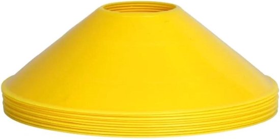 Voetbal Trainings Kegels - Agility Markers - Sport Training Verbeteren - Verdikt Plastic Materiaal - 20 Stuks - Geel