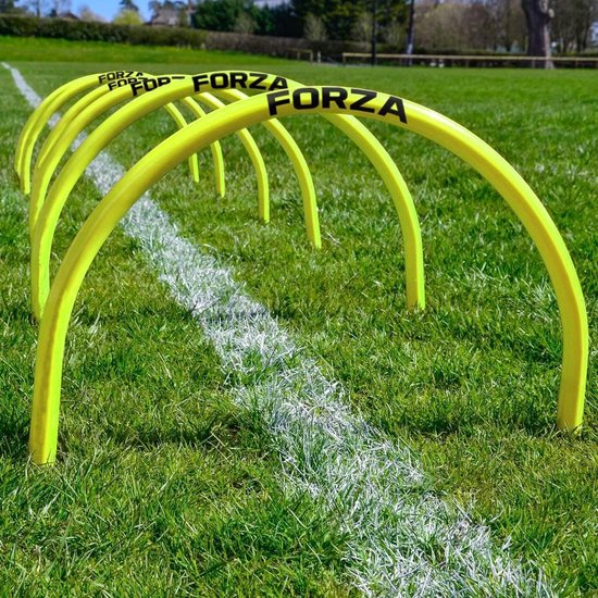 Voetbal Trainingsbogen - Passage Oefeningen - Verbeteren Balvaardigheid - Stevige Grondpennen - 5 Stuks - Oranje