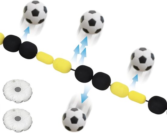 Voetbal Trainingshulp - Keeper Trainer - Verbeter Behendigheid - Onvoorspelbare Balbanen - 2.75m Lang - Multicolor