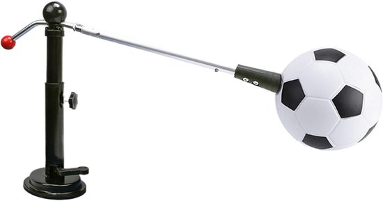 Voetbal Trainingshulpmiddel - Solo Voetbaltrainer - Traptechniek Verbeteren - 360 Graden Rotatie - 42x19 cm - Zwart