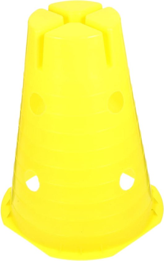 Voetbal Trainingskegels - Sport kegels - Behendigheidstraining - Felle Kleur - 30.5x24.7x24.7cm - Geel