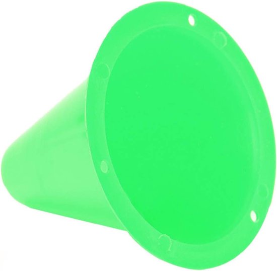 Voetbal Trainingskegels - Sport Markeringen - Agility Training - Duurzaam PE Materiaal - 8.5 x 8.5 cm - Groen van Merkloos