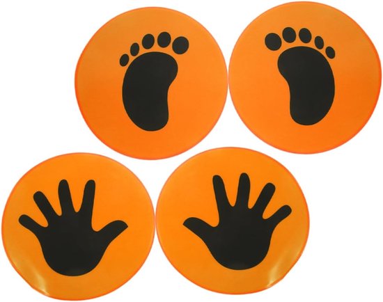 Voetbal Trainingsmarkeringen - Sport Oefen Discs - Verbeter Vaardigheden - Helder Visueel - 23x23 cm - Oranje