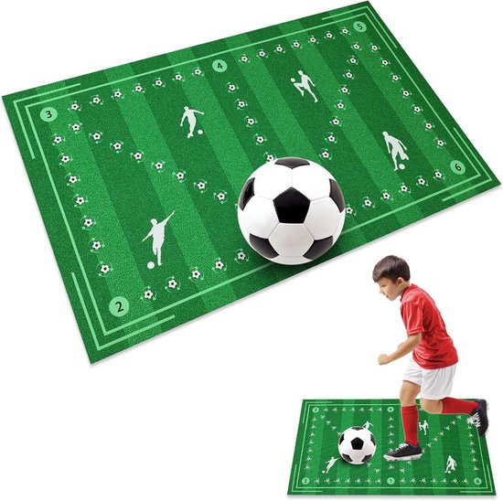 Voetbal Trainingsmat - Antislip & Stil voor Dribbelen en Balcontrole | 60x90 cm van Merkloos