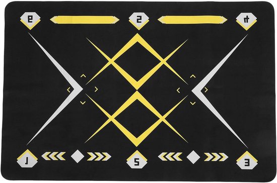 Voetbal Trainingsmat - Oefenmat Voetbal - Balcontrole Verbeteren - Antislip Geluidsisolatie - 120x80 cm - Meerkleurig