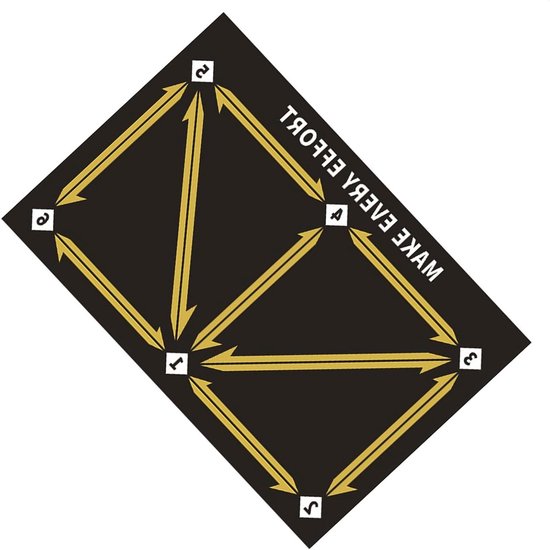 Voetbal Trainingsmat - Voetbal Oefenmat - Voetbaltraining Verbeteren - Antislip Ontwerp - 492 x 185 cm - Geel