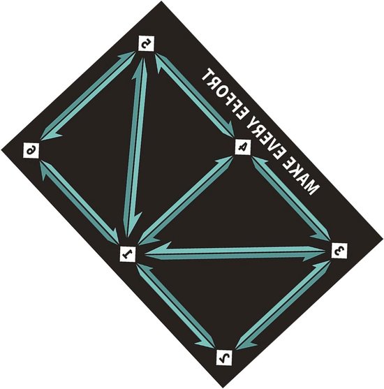 Voetbal Trainingsmat - Voetstap Mat - Voetbalvaardigheden Verbeteren - Anti-Skid Ontwerp - 60x7.5x7.5 cm - Groen