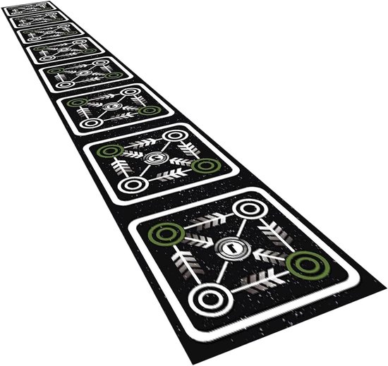 Voetbal Trainingsmat - Voetwerk Tapijt - Behendigheidstraining - Antislip Grip - 40x360 cm - Meerdere Kleuren